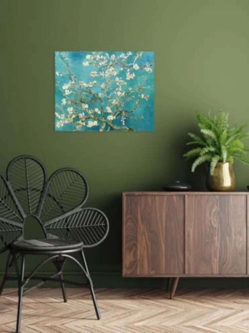 Stunning Almond Blossom Canvas Wall Art - 20x16'' Floral Decor for Home